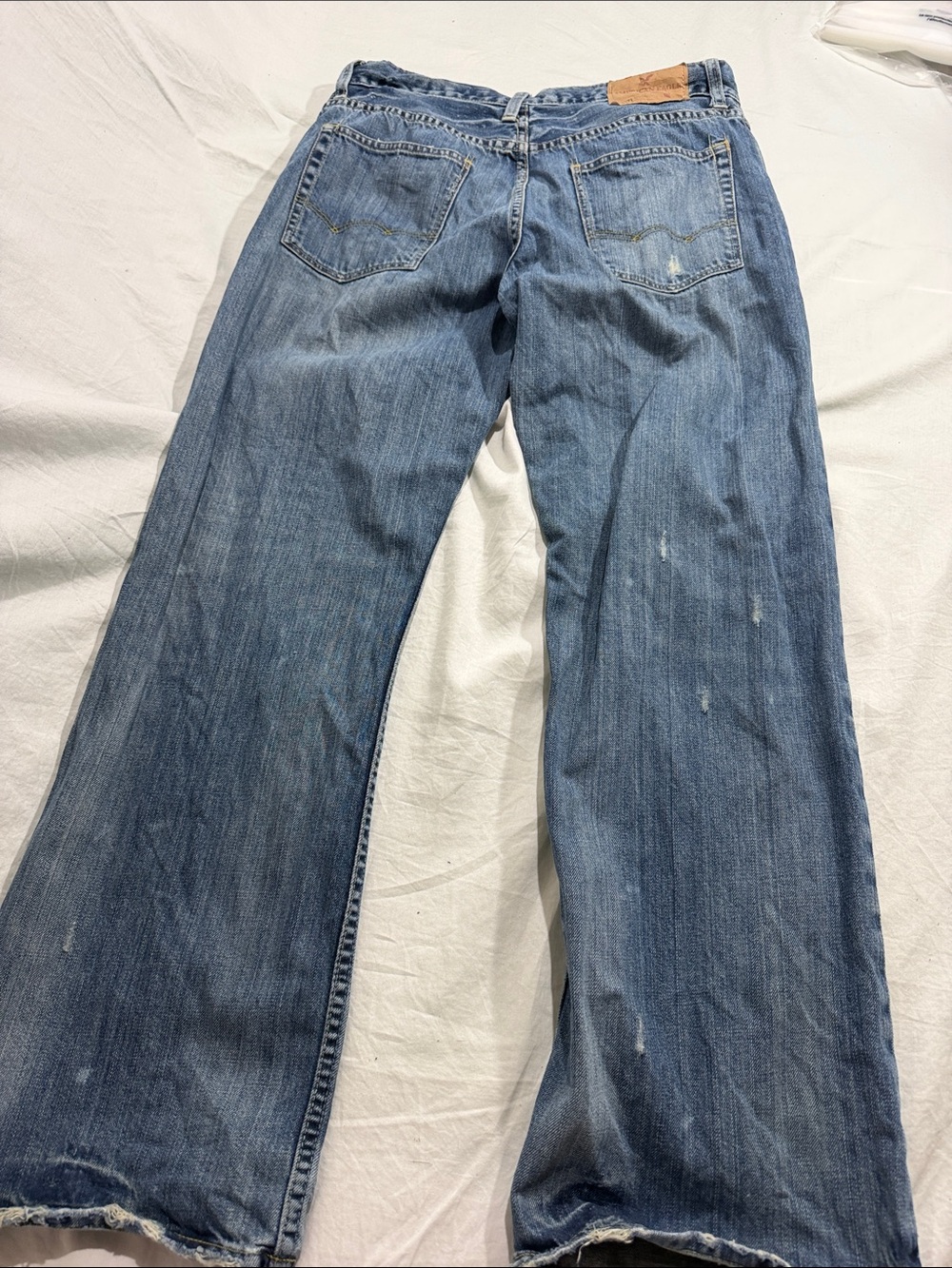 Y2K American Eagle Outfitters Men’s Blue Boot-Cut Jeans - Picture 6 of 9